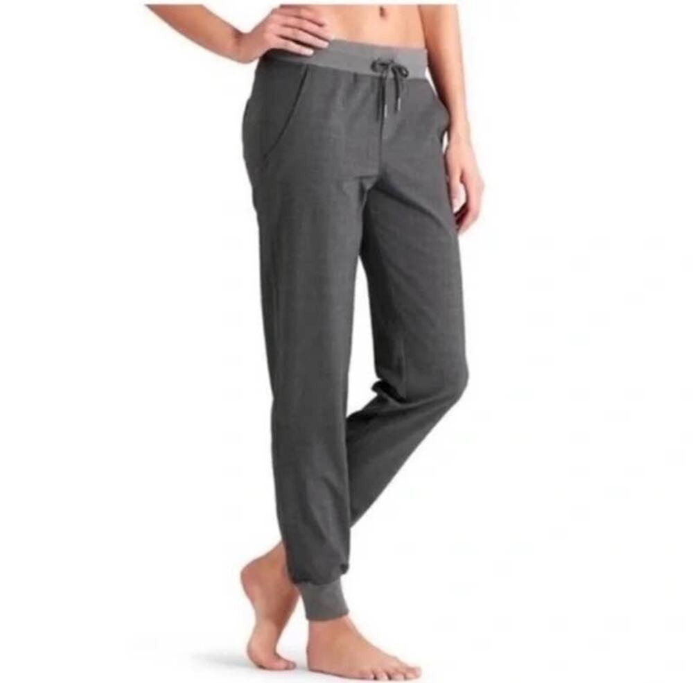 Athleta Wool City Joggers Gray Sportswear Loungewear Casual Womens 14 Pants Grey